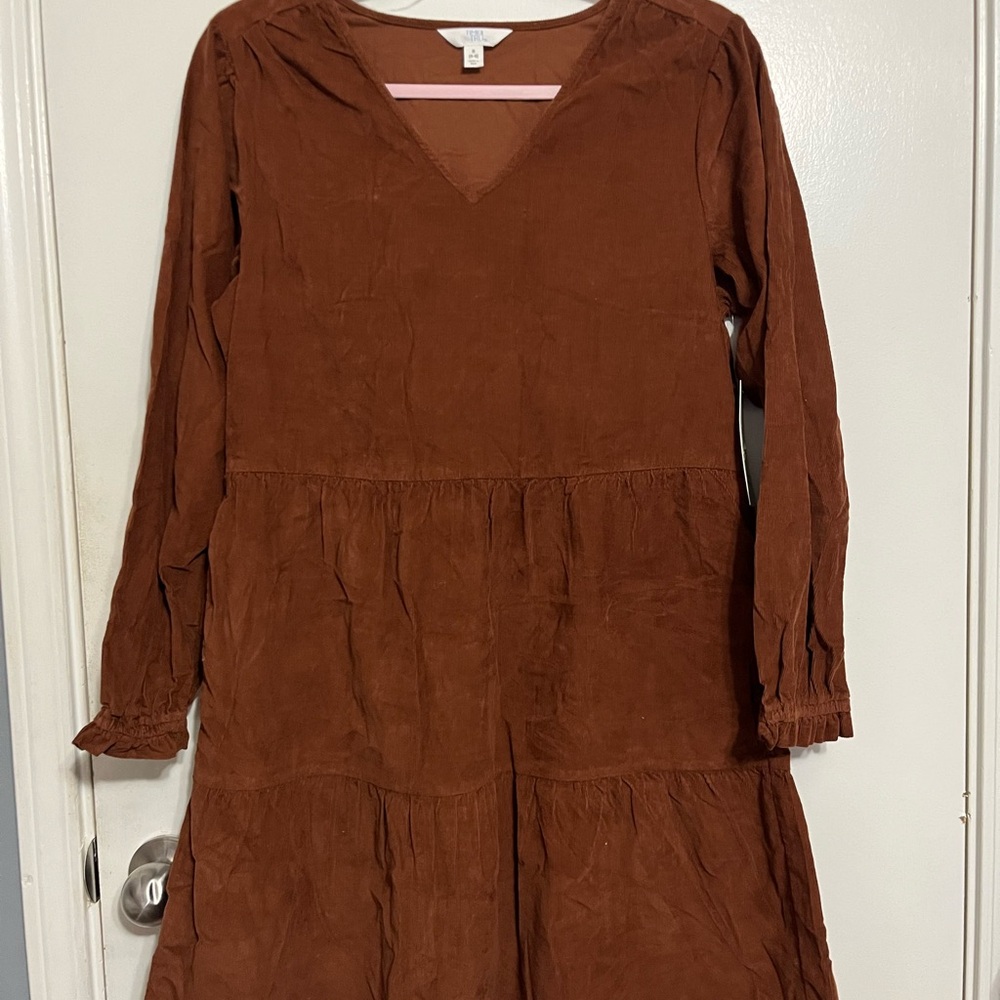Time and Tru Chocolate Long Sleeve Top